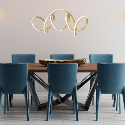 Seville LED Chandelier // Gold Chandeliers TriadCommerceInc   