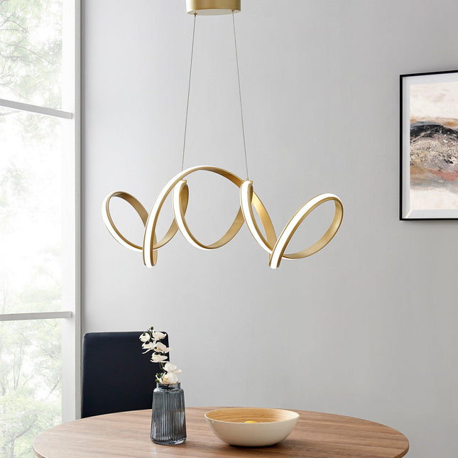 Seville LED Chandelier // Gold Chandeliers TriadCommerceInc   