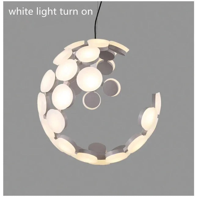 Creative Moon Pendant Lamp Pendants TriadCommerceInc   