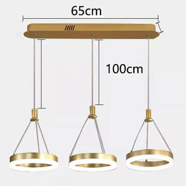 Nordic Single Head Pendant Lamp Pendants TriadCommerceInc Gold-Rotundity Warm White 