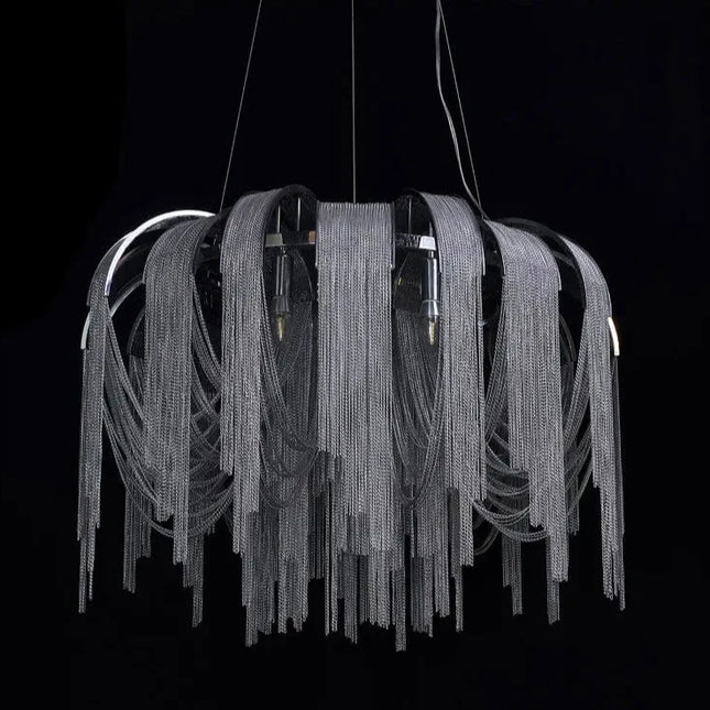 Luxury Tassel Chain Chandelier Chandeliers TriadCommerceInc   