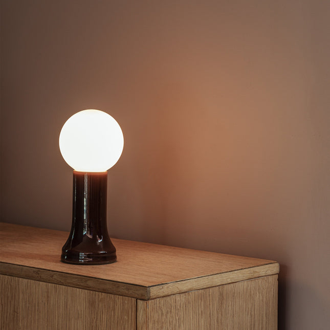 Shore Table Lamp in Bottle Brown Table Lamps TriadCommerceInc