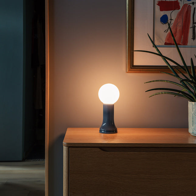 Shore Table Lamp in Smoke Grey Table Lamps TriadCommerceInc