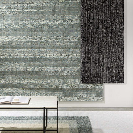 Padada Green Bordered Cream Wool Rug Rugs TriadCommerceInc