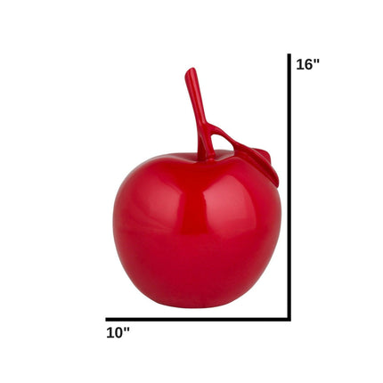 Solid Color Apple Sculpture // Red Sculpture TriadCommerceInc   