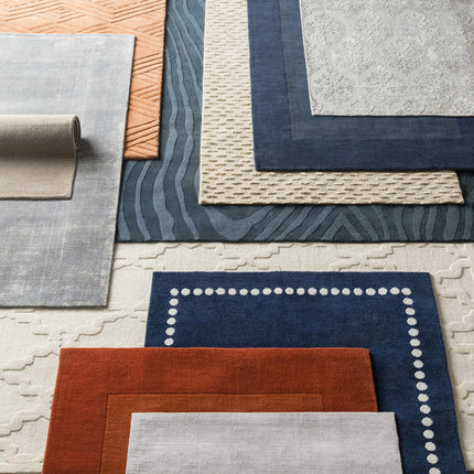 Brockton Solid Wool Gray Area Rug Rugs TriadCommerceInc