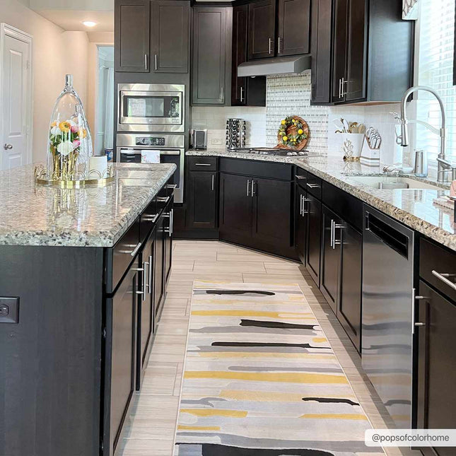 Southfields Mustard Area Rug Rugs TriadCommerceInc