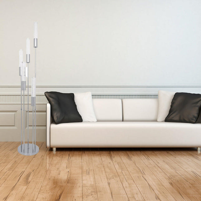 Sparkling Acrylic LED Floor Lamp // 5 Light Floor Lamps TriadCommerceInc   