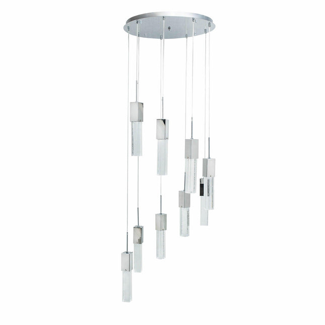 Sparkling Night Chandelier 9 Light LED Spiral Fixture Home Decor > Lighting > Ceiling Lights > Pendant Lights > Cluster Pendants TriadCommerceInc