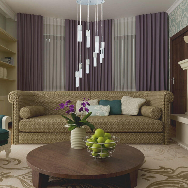 Sparkling Night Chandelier // 9 Light LED Spiral Chandeliers TriadCommerceInc   