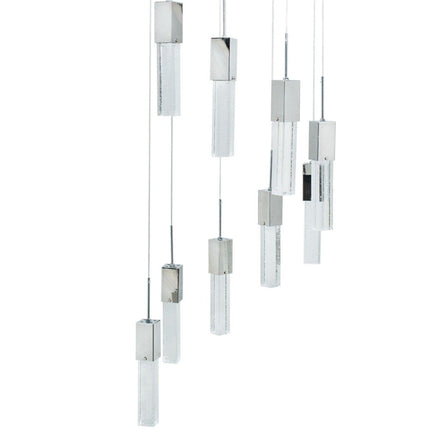 Sparkling Night Chandelier // 9 Light LED Spiral Chandeliers TriadCommerceInc   