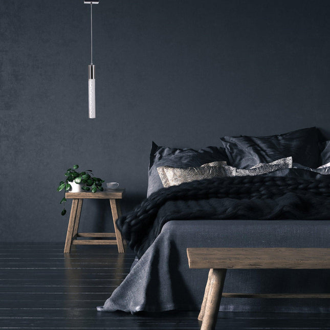 Sparkling Night Cylinder Chandelier // 1 Light Pendants TriadCommerceInc   