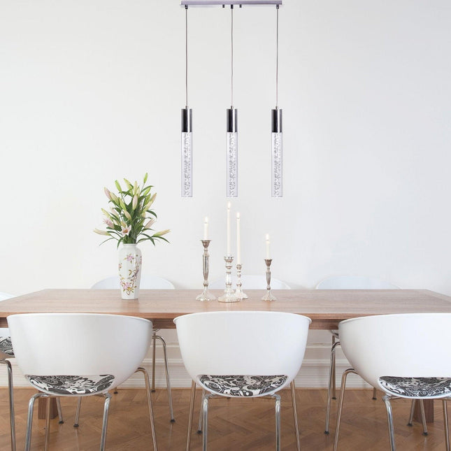 Sparkling Night Cylinder Chandelier // 3 Light Chandeliers TriadCommerceInc   