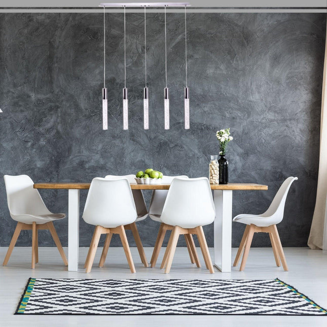 Sparkling Night Cylinder Chandelier // 5 Light Chandeliers TriadCommerceInc   