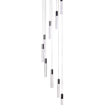 Sparkling Night Cylinder Chandelier // 9 Light Chandeliers TriadCommerceInc   