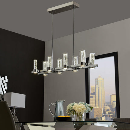 Sparkling Night LED Rectangular Chandelier//  8 Lights Chandeliers TriadCommerceInc   