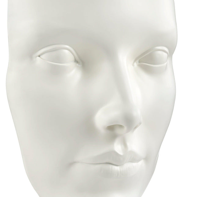 Sumerian Feminine Face // Matte White Wall Decor TriadCommerceInc   