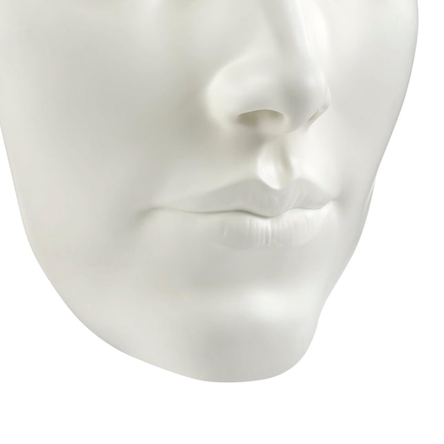 Sumerian Feminine Face // Matte White Wall Decor TriadCommerceInc   