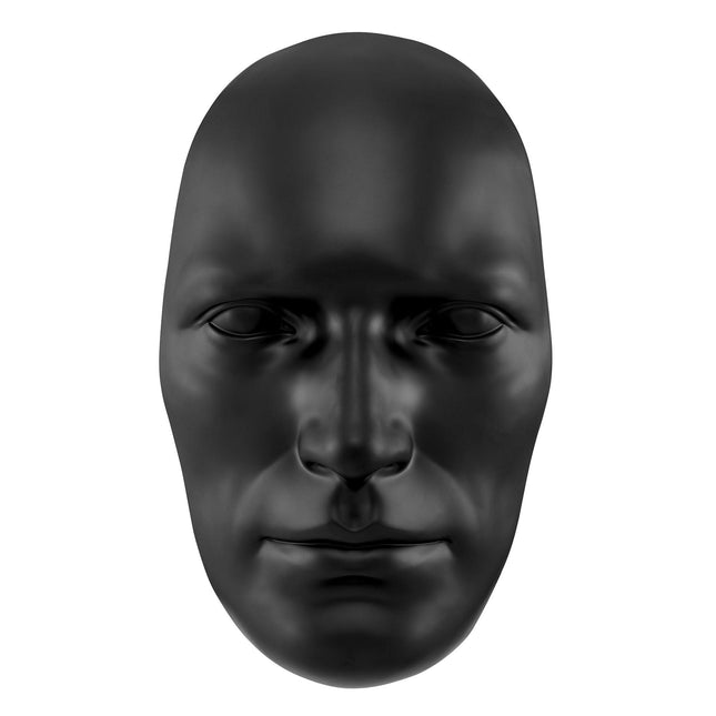 Sumerian Masculine Face // Matte Black Wall Decor TriadCommerceInc   
