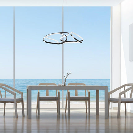 Suzhou LED Adjustable Chandelier // Chrome Finish Chandeliers TriadCommerceInc   