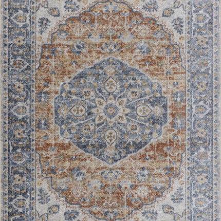 Rust Hiti Washable area rug - Clearance Rugs TriadCommerceInc