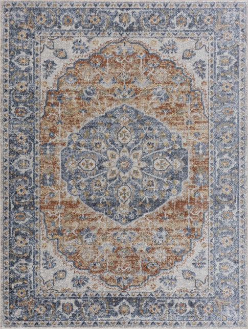 Rust Hiti Washable area rug - Clearance Rugs TriadCommerceInc