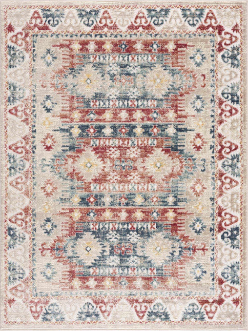 Bindi Blue & Rose Area Rug - Clearance Rugs TriadCommerceInc