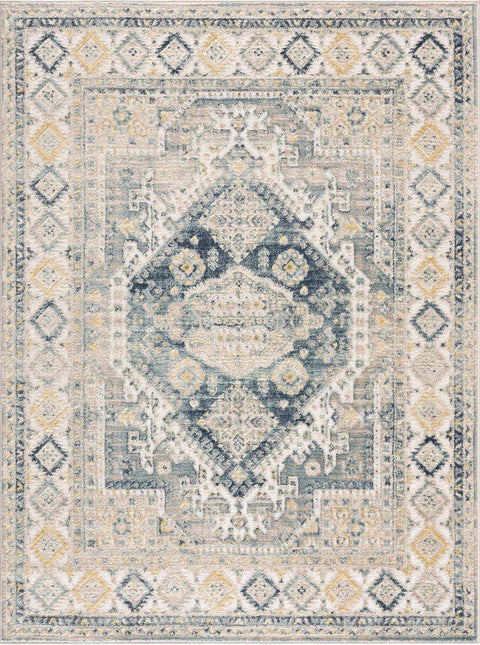 Brend Blue Medallion Area Rug - Clearance Rugs TriadCommerceInc