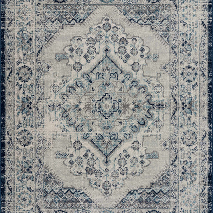 KMRSH-4604 Blue Medallion 5x7 Area Rug - Clearance Rugs TriadCommerceInc