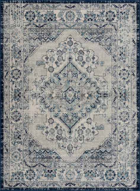 KMRSH-4604 Blue Medallion 5x7 Area Rug - Clearance Rugs TriadCommerceInc