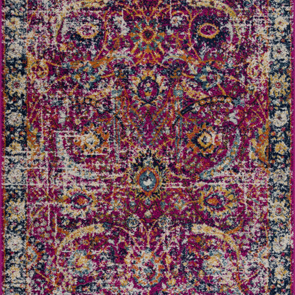 Vick Colorful Burgundy Rug Rugs TriadCommerceInc