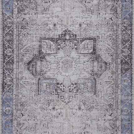 Rosman Blue&Beige Washable Rug - Promo - Clearance Rugs TriadCommerceInc