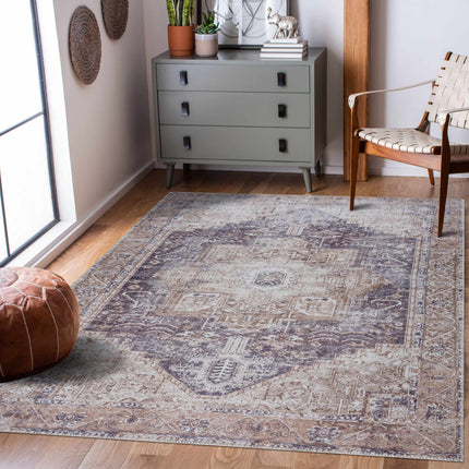 Beige Rosman Washable Rug - Limited Edition Rugs TriadCommerceInc