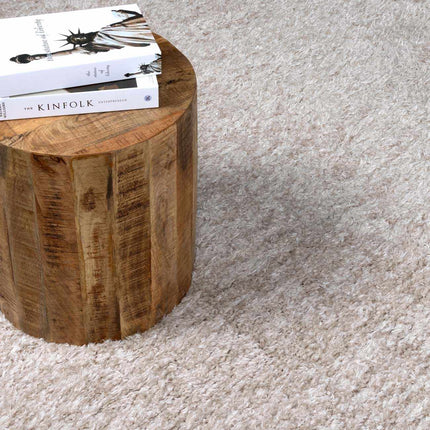 Siari Solid Oatmeal Shag Rug Rugs TriadCommerceInc