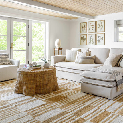 Thyra Broken-Striped Jute Rug Rugs TriadCommerceInc