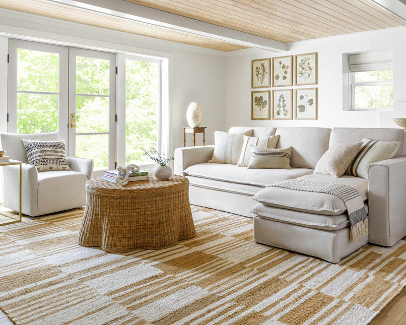 Thyra Broken-Striped Jute Rug Rugs TriadCommerceInc