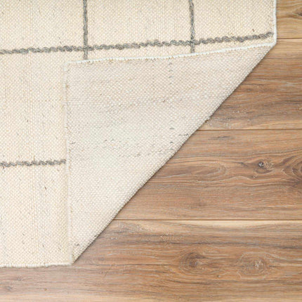 Tieve Black & White Grid Wool Rug Rugs TriadCommerceInc
