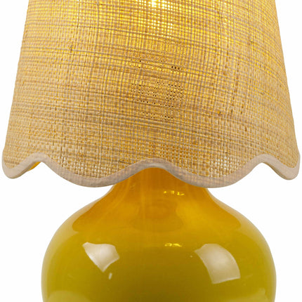 Theisseil Yellow Table Lamp Lighting TriadCommerceInc 13"H x 8"W x 8"D