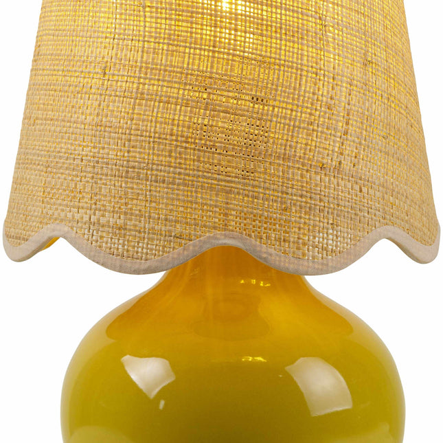 Theisseil Yellow Table Lamp Table Lamps TriadCommerceInc 13"H x 8"W x 8"D