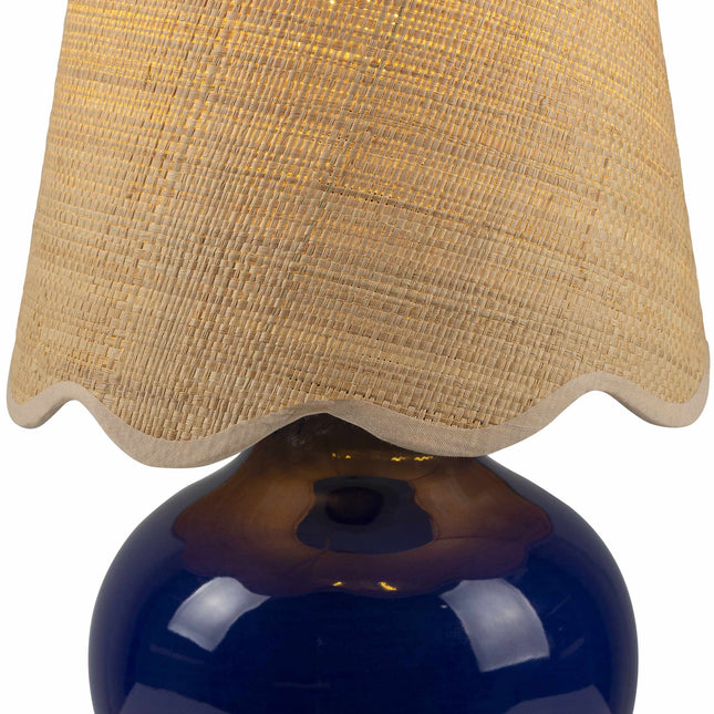 Theisseil Navy Blue Table Lamp Table Lamps TriadCommerceInc