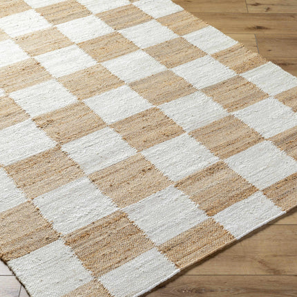 Tyhir Checkered Jute Rug Rugs TriadCommerceInc