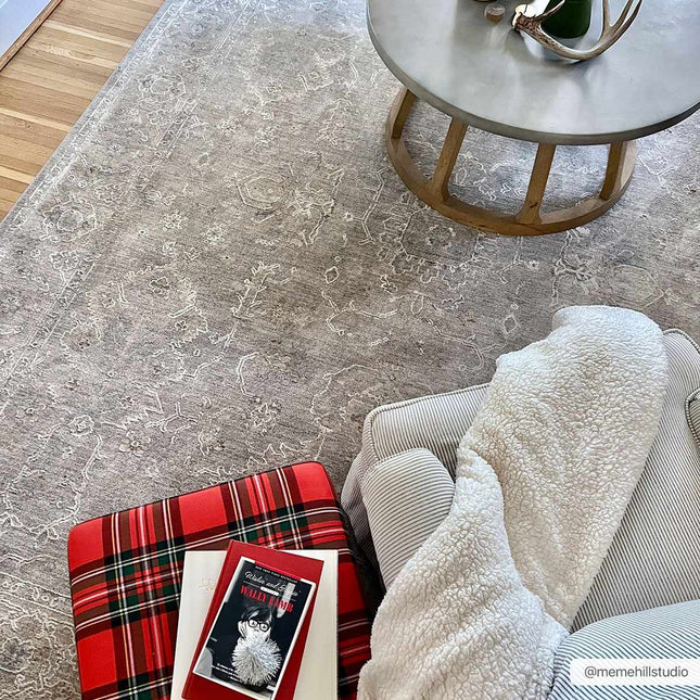 Tahmoor Gray Statement Rug - Clearance Rugs TriadCommerceInc