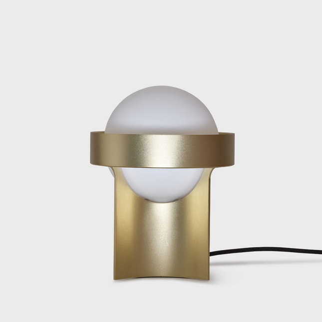Loop Table Lamp in Gold + Sphere IV Table Lamps TriadCommerceInc