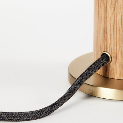 Knuckle Table Lamp in Oak + Oval Table Lamps TriadCommerceInc