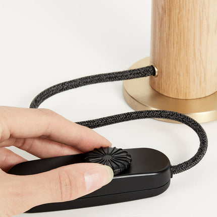 Knuckle Table Lamp in Oak + Sphere IV Home Decor > Lighting > Lamp > Table Lamps TriadCommerceInc