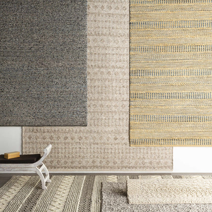 Whittington Gray&Cream Wool Rug - Clearance Rugs TriadCommerceInc