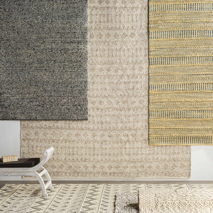 Whittington Gray&Cream Wool Rug - Clearance Rugs TriadCommerceInc