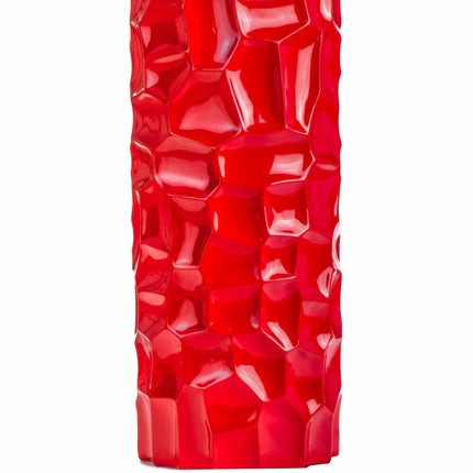 Textured Honeycomb Vase // Red, 52" Vase TriadCommerceInc   