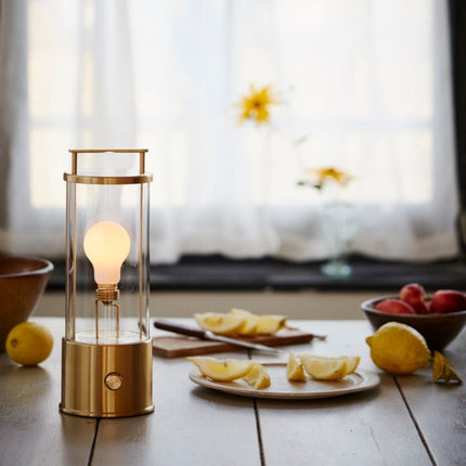 The Muse Portable Lamp in Solid Brass Portables TriadCommerceInc