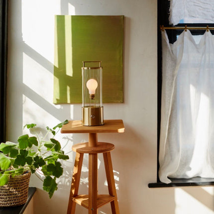 The Muse Portable Lamp in Solid Brass Portables TriadCommerceInc